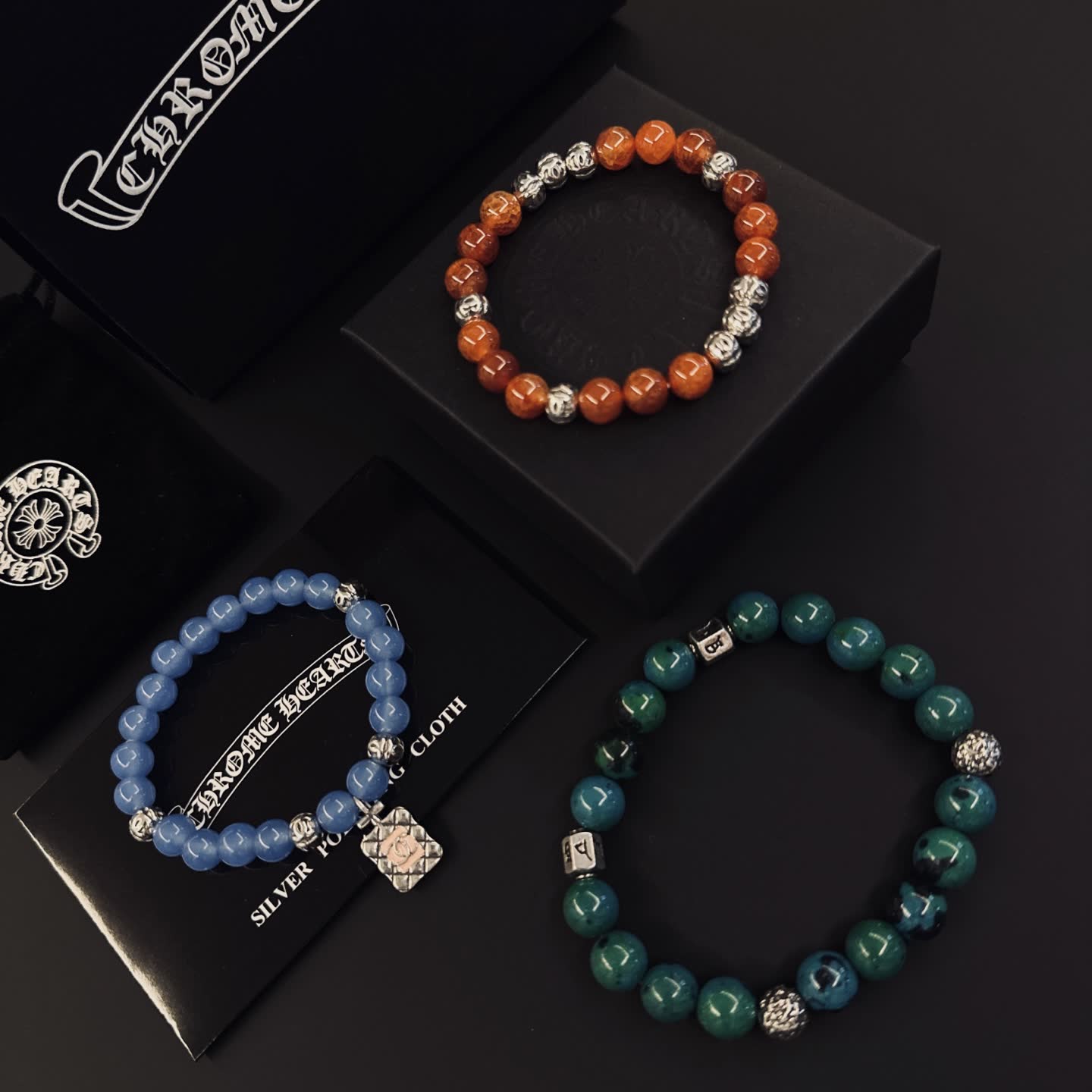 Chrome Hearts Beaded Bracelet Set